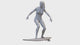 Female Surfer with Surfboard Miniature Figure 2/4