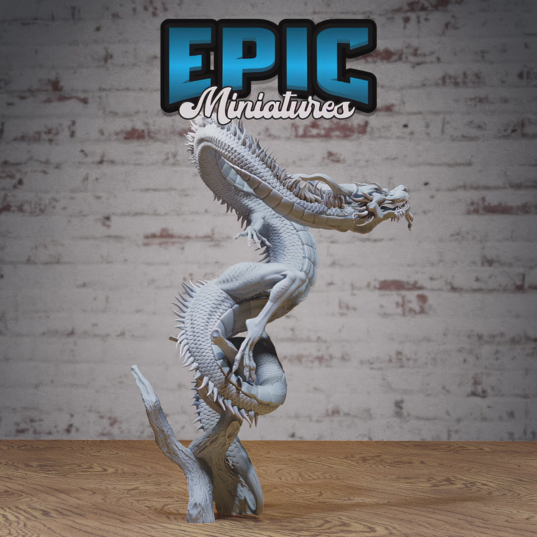 360° Mythical Wish Dragon Miniatur - (Gargantuan) für Miniaturfigur für Tabletop Games und Iron Fist