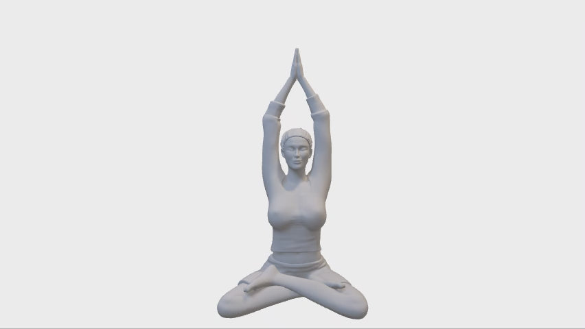 360° - Yoga Miniaturigur für Dioramen