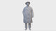 360° - Miniaturfigur eines Sportwagendesigners