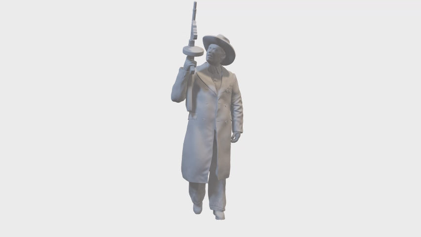 Gangster 20's style with rifle 4/4 - miniature figure