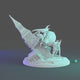 Detailansicht der 3D-gedruckten, spinnenähnlichen Kaiju - Space Spider, City Devourer Tabletop Figur