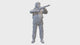 Distress Rescuer with Rope Rocket - Miniature Figure
