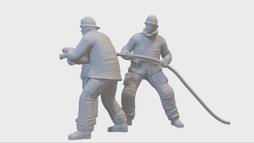360° Ansicht - Feuerwehrmänner (Set) | 3 Miniaturfiguren