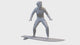 Surfer mit Surfboard Miniaturfigur 1/4