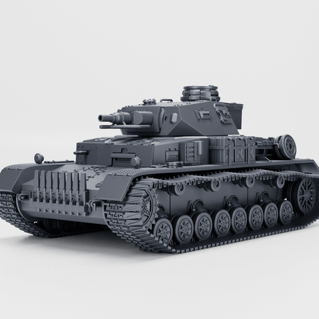 Panzer IV Ausf. E Modell mit Winterketten, detailreiche Wiedergabe des deutschen WWII Panzers.