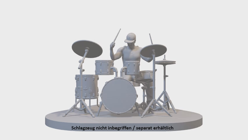 Rock or pop drummer miniature