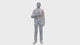 Figurine miniature journaliste