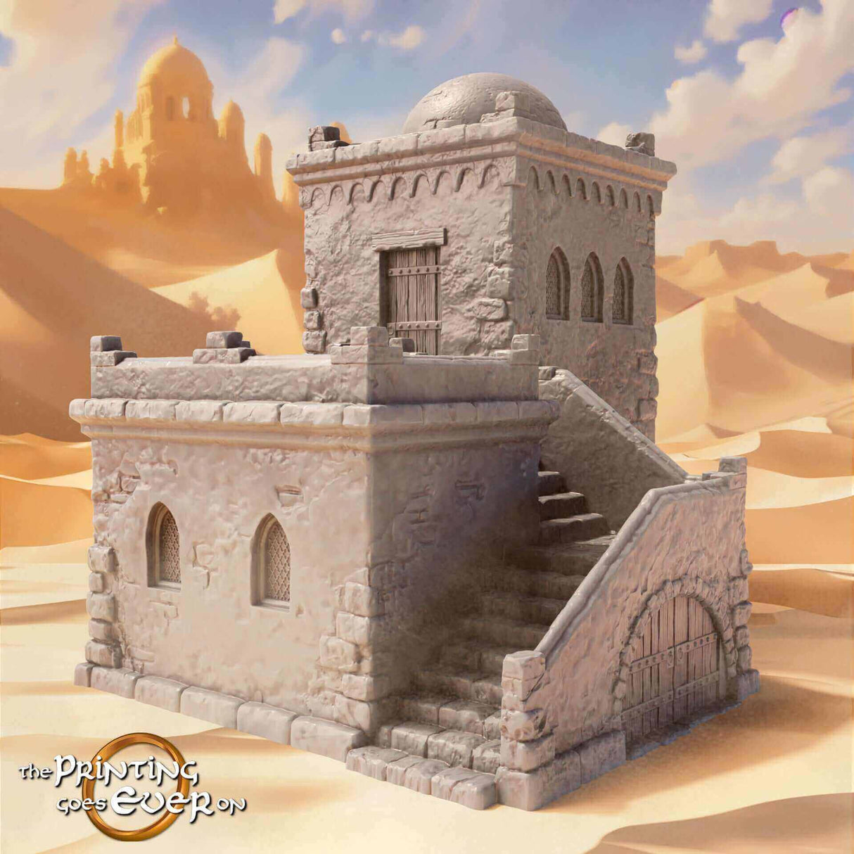 3x Adobe-Häuser - Lehmhaus - Tabletop Terrain als Bundle