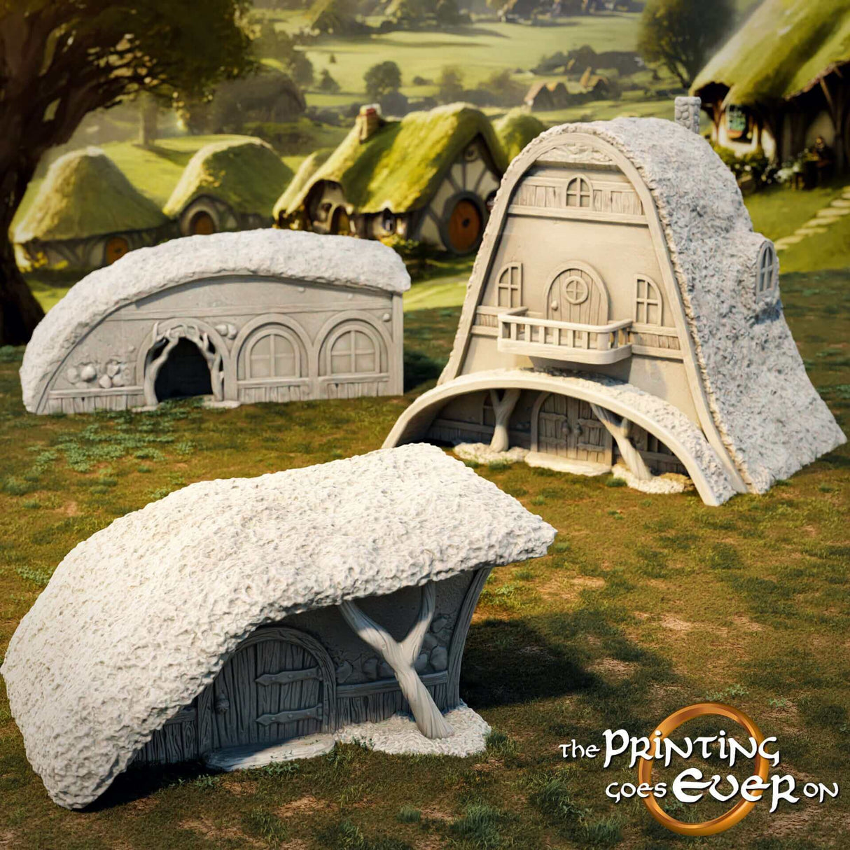 Halfling-Häuser-Bundle-3er-Set-Miniaturen