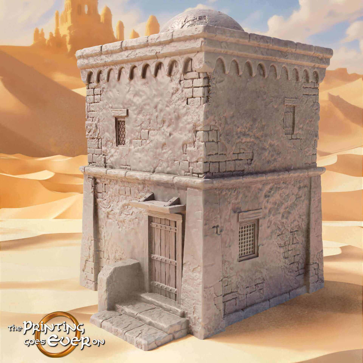 3x Adobe-Häuser - Lehmhaus - Tabletop Terrain als Bundle